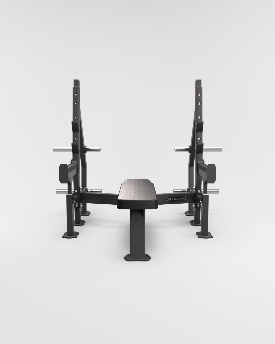 Olympic Flat Bench Press With Safety Arms
