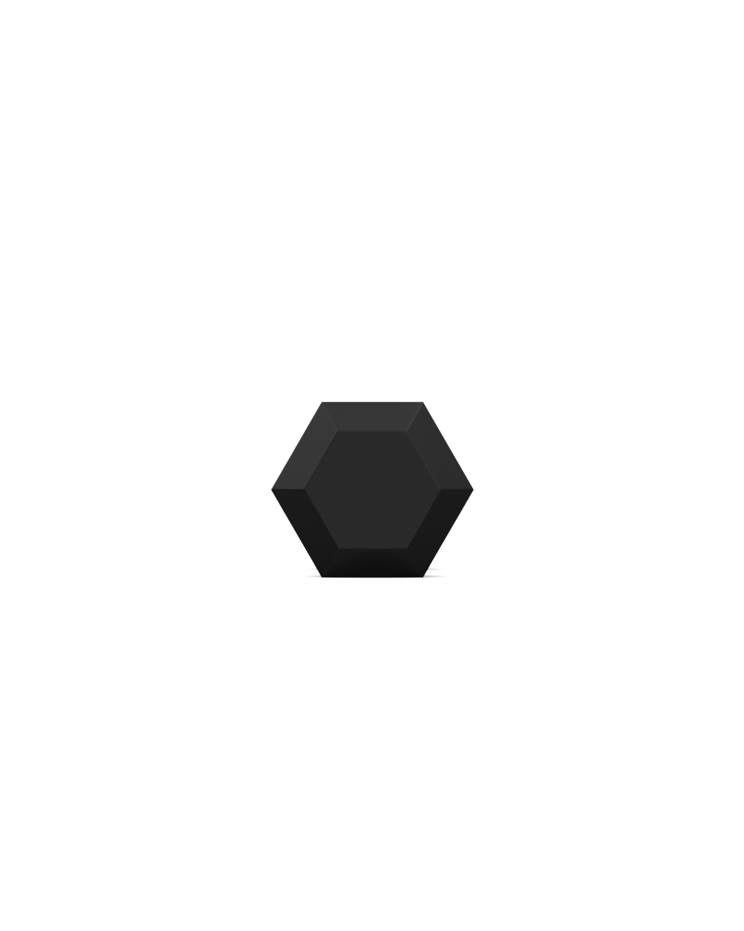 Hex Rubber Dumbbell