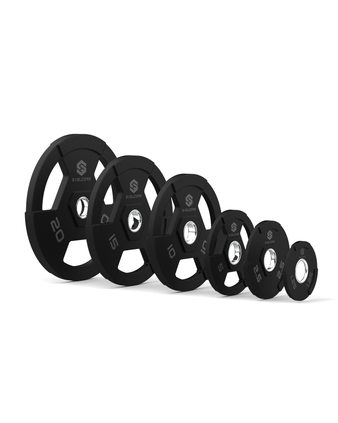 Olympic Tri Grip Rubber Weight Plate