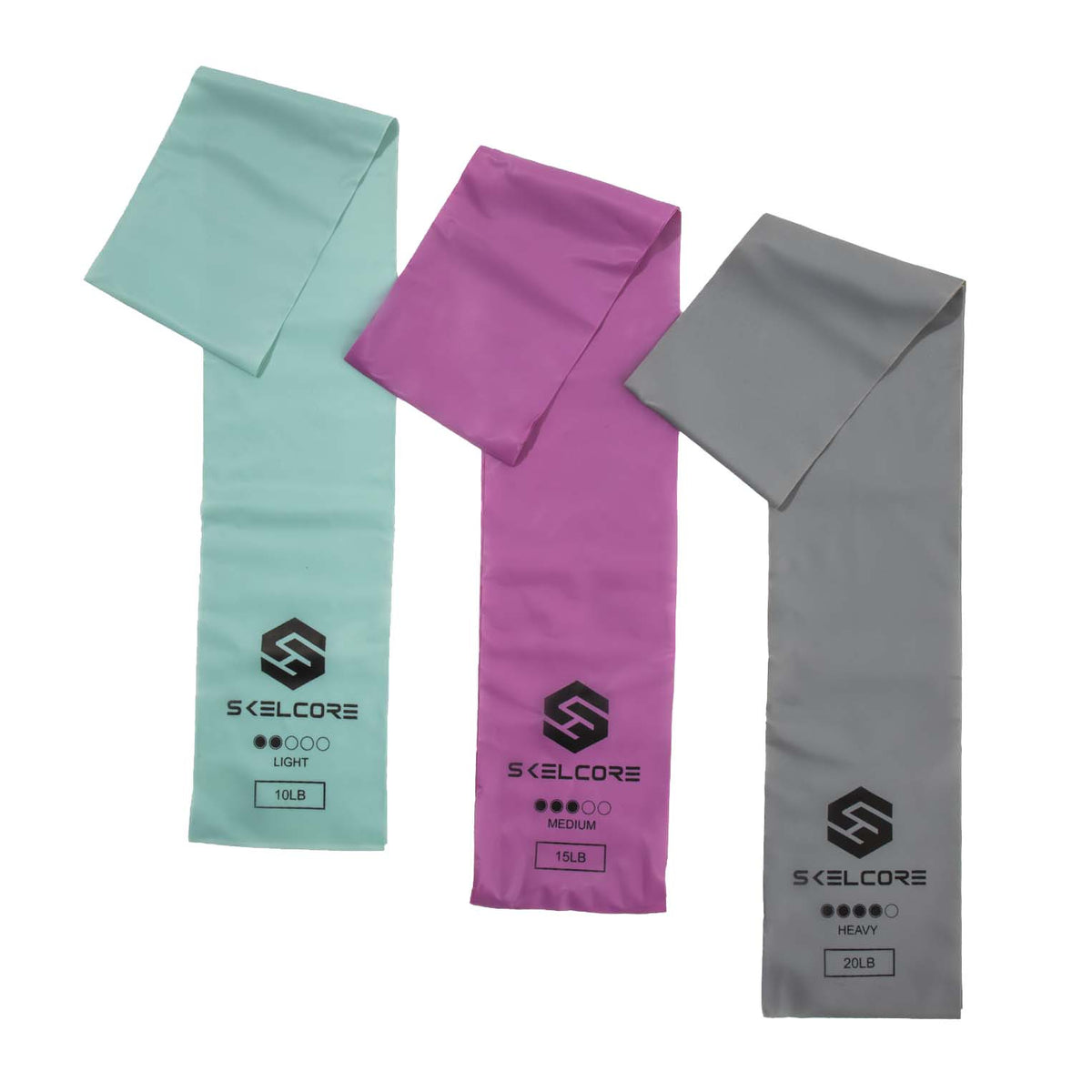 3 Pack 4 ft (1.2 m) Tpr Resistance Stretch Band Set