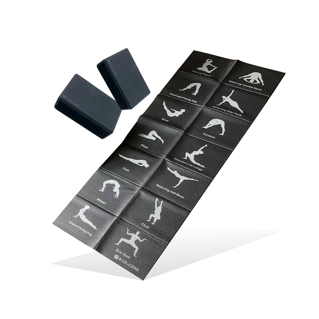 Yoga Block & Folding Mat Combo