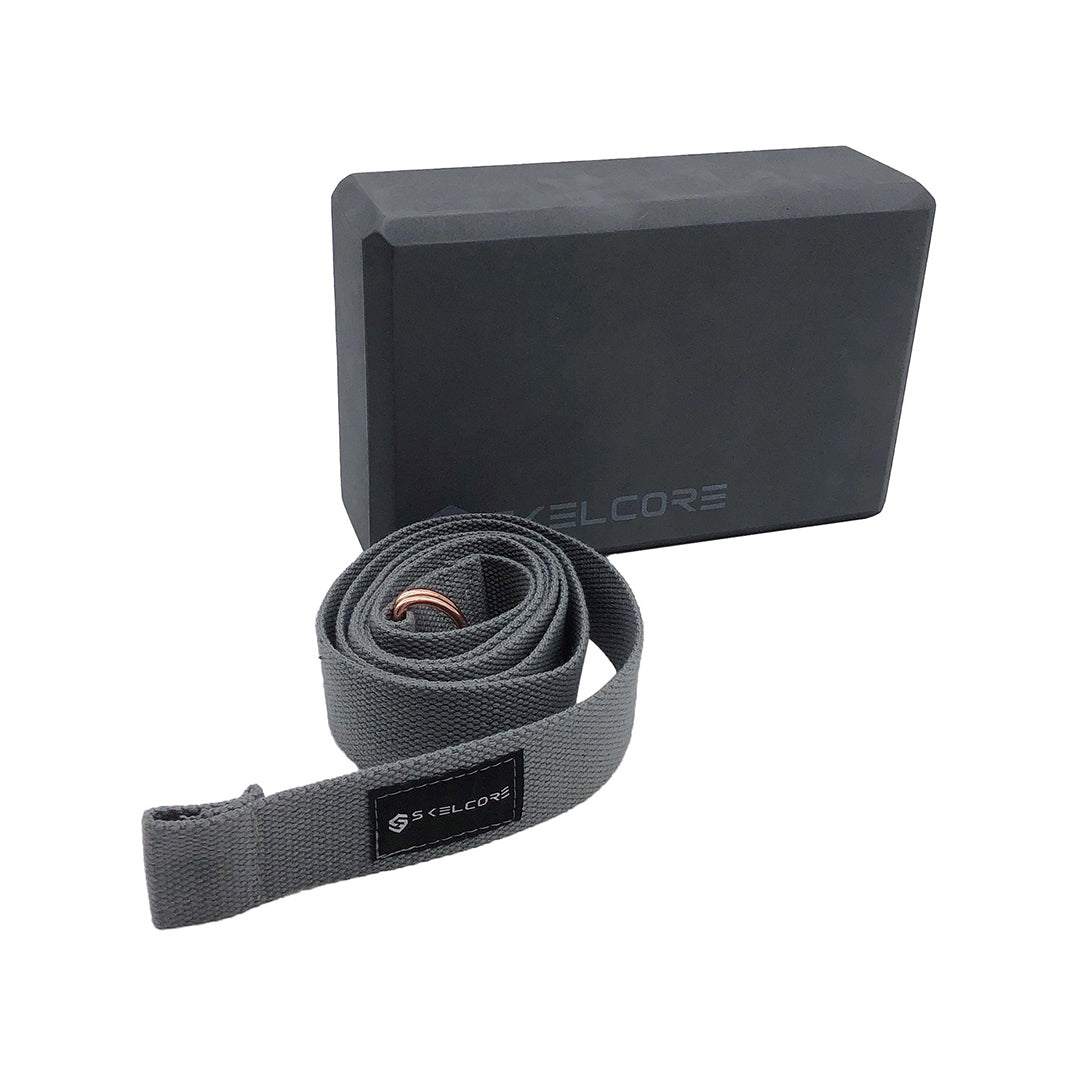 Yoga Block & Strap Combo