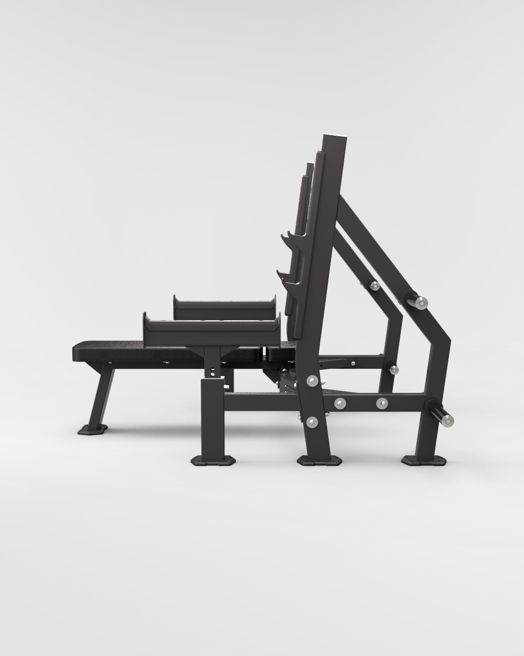 Olympic Flat Bench Press With Safety Arms