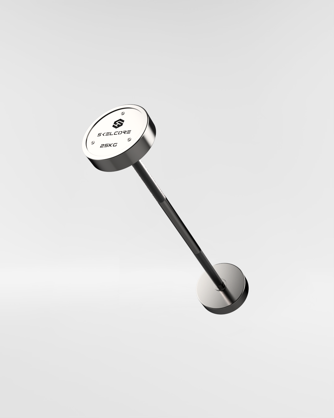 Chrome Steel Fixed Barbell 25 kg