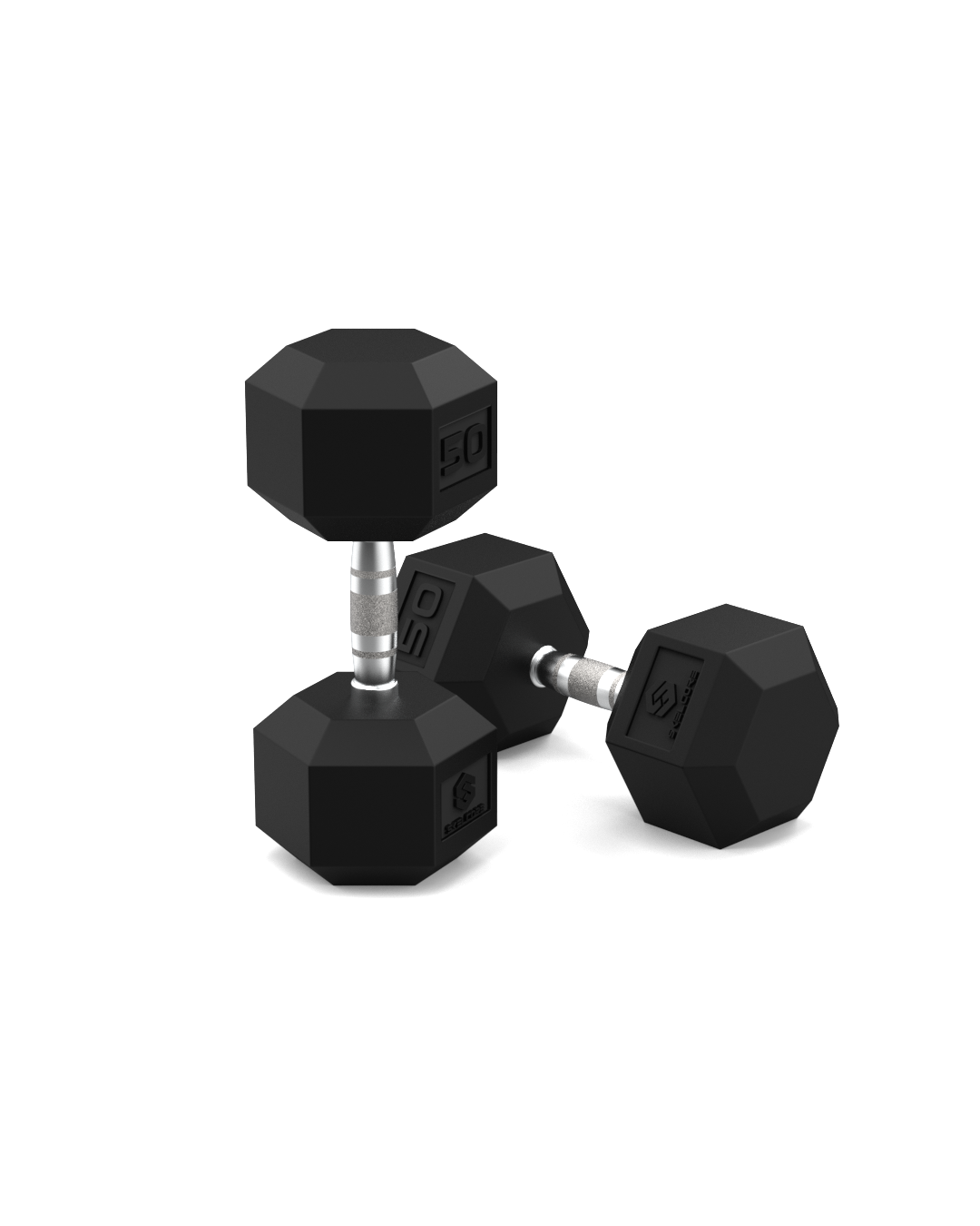 Hex Rubber Dumbbell
